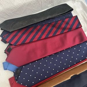 Assorted silk neckties